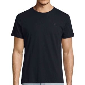 Diesel Men’s Cotton Crewneck Logo Tee in Black